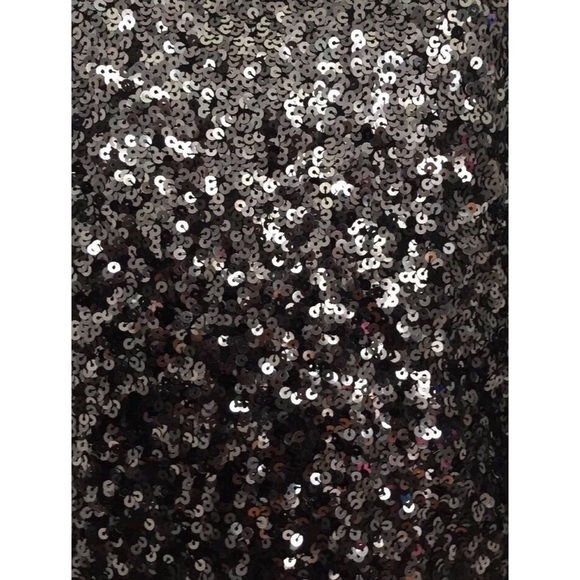 Magaschoni Black & Silver Sequin Wool-Silk Sweater — Size M - Picture 2 of 5